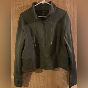 Avia green women’s half zip sweatshirt. Sz XL